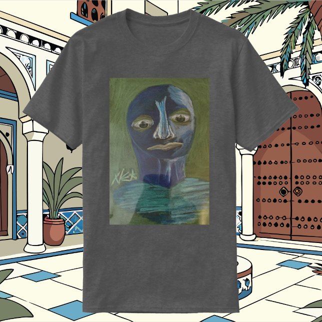Camiseta Homem Azul Decidindo  (Big Tough Thoughts)