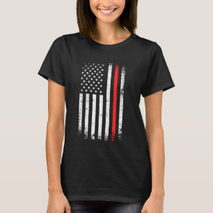 Camiseta Homem-Bandeira Americano, Homem-Bombeiro Orgulhoso