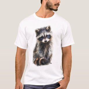Camiseta Homem Bandido da Floresta de Guaxinim Fofinho