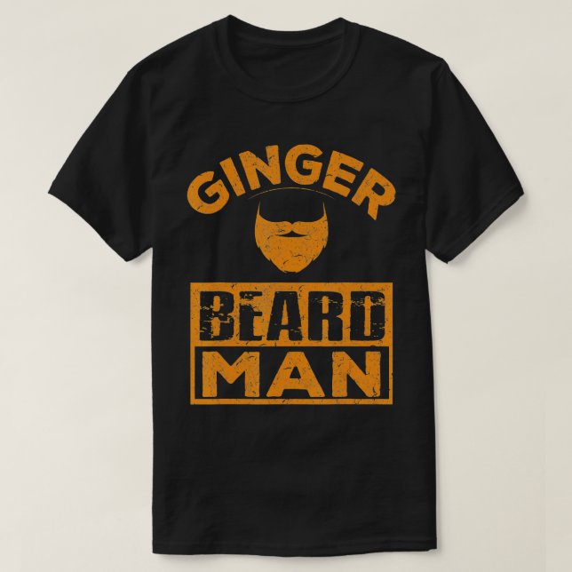 Camiseta Homem-Barba-Gengibre Homens Que Dão Uma Coisa Engr (Frente do Design)