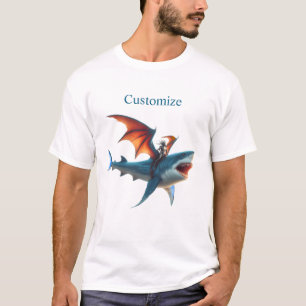 Camiseta Homem-Bat Andando Escarnecendo Tubarão Trovão_Cove