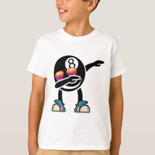 Camiseta Homem Billiard Piscina de 8 bolas - Dança de Pisci