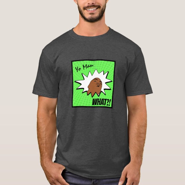 Camiseta Homem Branco Verde O Que Você Quer Histórias em qu (Frente)