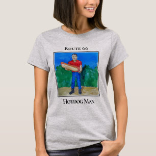 Camiseta Homem Cachorro-Quente, Rota 66 em Atlanta, Illinoi