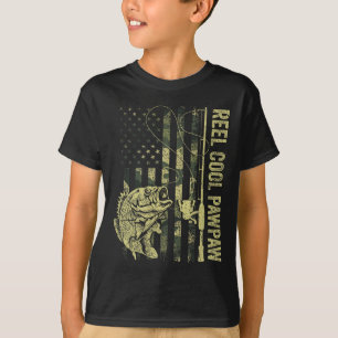 Camiseta Homem Camuflagem Bandeira Americana Pawpaw Legal