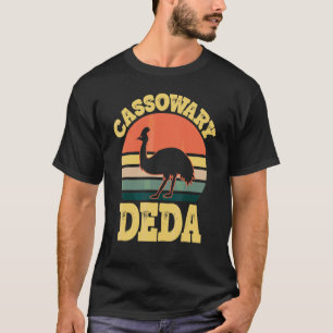 Camiseta Homem Cassowary Deda Cute Cassowary Festa Sérvio G