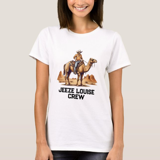 Camiseta Homem cavalgando em um camelo (Frente)
