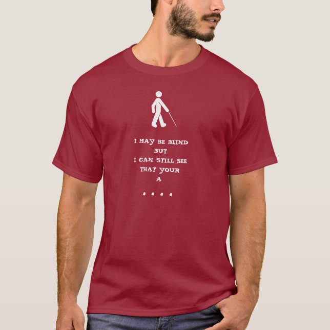 Camiseta Homem cego (Frente)
