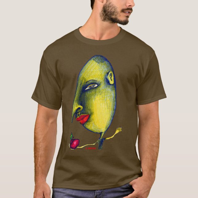 Camiseta Homem com Apple (Frente)