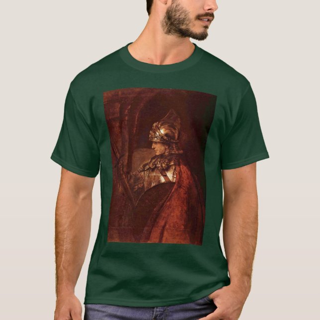 Camiseta Homem com braços (Alexander o excelente) por (Frente)