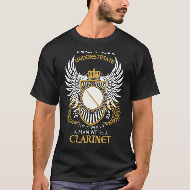 Camiseta Homem Com Clarinet (Frente)