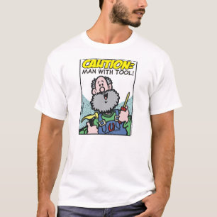 Camiseta Homem com ferramenta