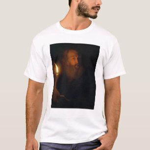 Camiseta Homem com uma vela