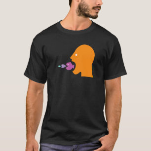 Camiseta Homem Come Peixe Grande Peixes Pequenos & Cadeia d