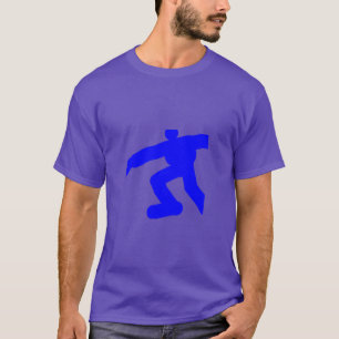 Camiseta Homem Correndo Azul Roxo
