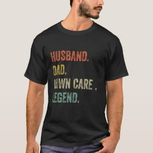 Camiseta Homem Cortador de Grama Marido Pai Lenda do Cuidad