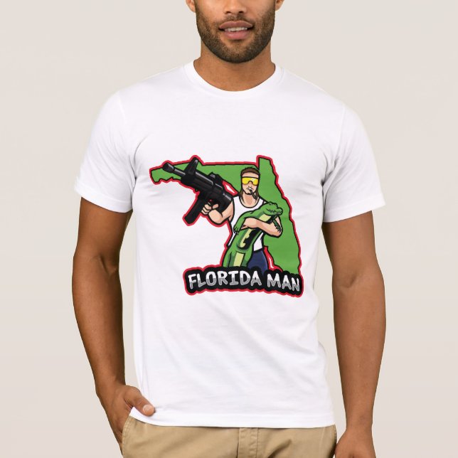 Camiseta Homem da Flórida com Gator (Frente)