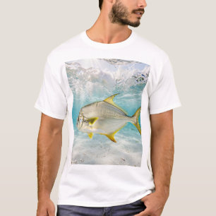 Camiseta Homem da Flórida Pompano Surf Areia Branca Arte de