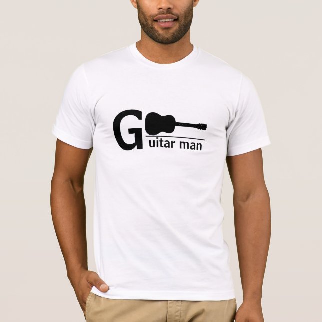 Camiseta Homem da guitarra (Frente)