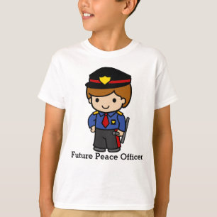 Camiseta Homem da Polícia Bonita com bastão
