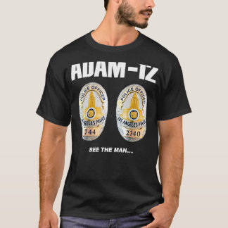 Camiseta Homem Da Polícia De Tv Adam-12 Os Angeles Polícia