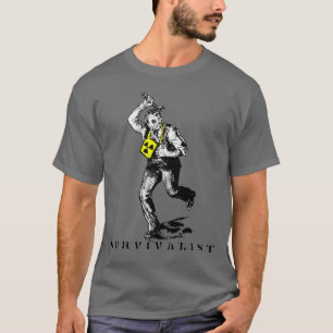 Camiseta Homem da precipitação, S U R V I V A L MIM S T