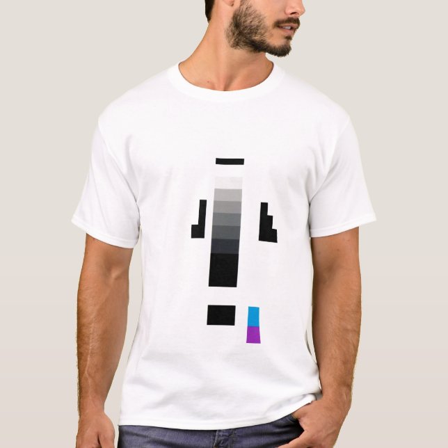 Camiseta homem da tira de teste (Frente)
