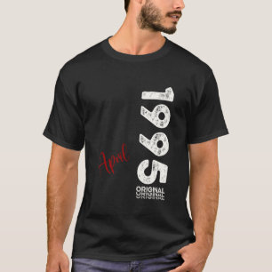 Camiseta Homem de 30 Anos de Idade Original Abril 1995 30 A