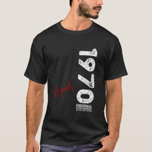 Camiseta Homem de 55 Anos de Idade Original Março 1970 55 A
