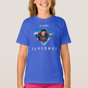 Camiseta Homem de Aço em Voo