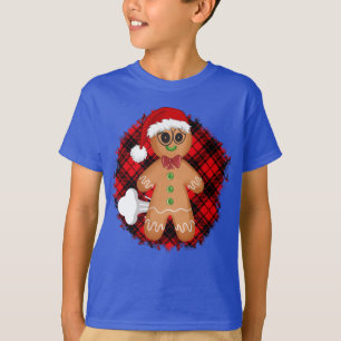 Camiseta Homem de Biscoito de Natal Fungando