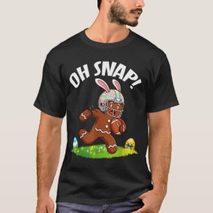 Camiseta Homem de Biscoito de Páscoa de Futebol Oh Snap Bra