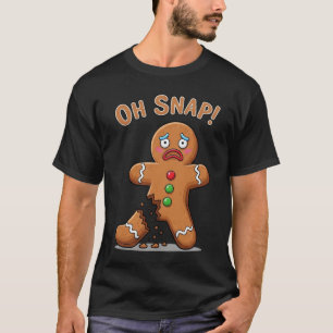 Camiseta Homem de Biscoito Finalmente Surta Natal Divertido