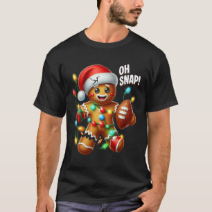 Camiseta Homem de Biscoito Xmas Oh Snap Homem de Biscoito N