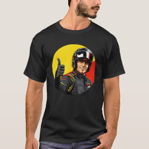 Camiseta Homem de Corrida Engraçado com Migalhas na Figurin