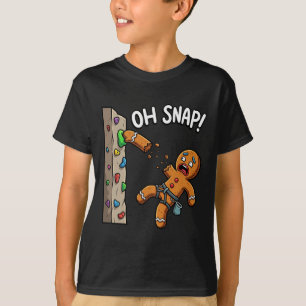 Camiseta Homem de Gengibre Engraçado Oh Snap Subindo Meme N