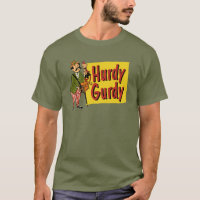 Homem de Hurdy Gurdy com macaco e acordeão