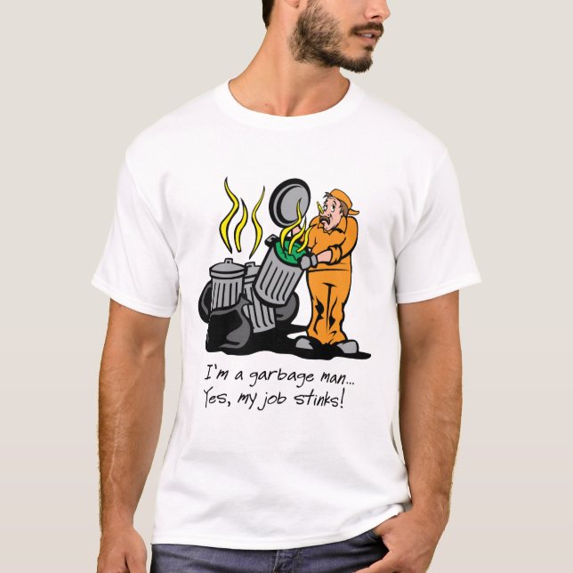 Camiseta Homem de lixo (Frente)