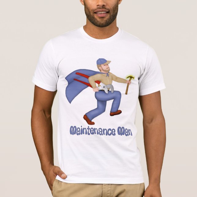 Camiseta Homem de Manutenção (Frente)