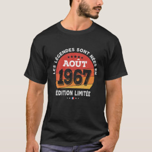 Camiseta Homem De Mulher Com 54 Anos, As Lendas Eram Nascer