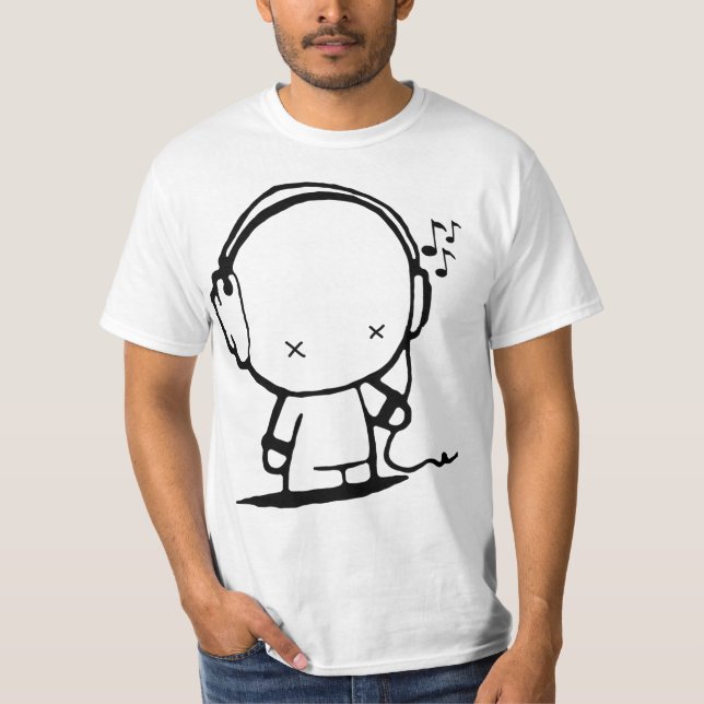 Camiseta Homem de Música (Frente)