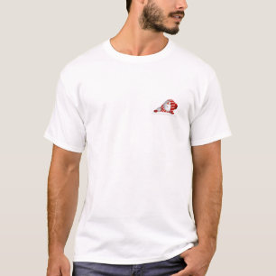 Camiseta Homem de Neve Adorável em Red Winter Outfit Clipar
