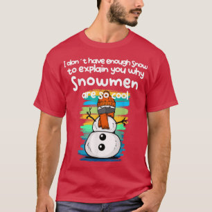 Camiseta Homem de Neve Engraçado com Máscara
