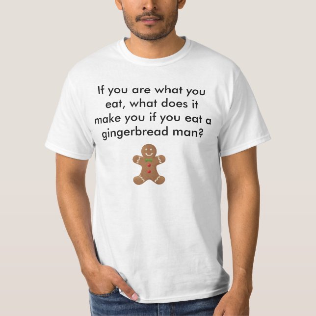 Camiseta homem de pão-de-espécie (Frente)