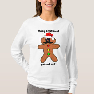 Camiseta homem de pão-de-espécie do bigode