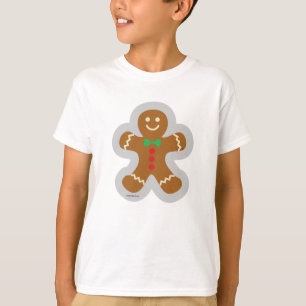 Camiseta Homem De Pão-Gingerido Fazer Anjo Na Neve