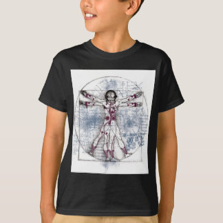 Camiseta HOMEM de U.V (homem universal de Vitruvian)