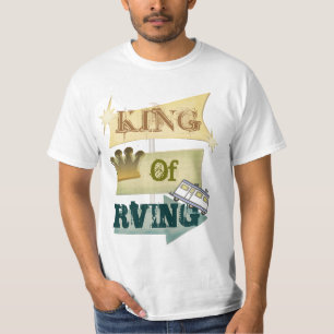 Camiseta Homem do acampamento do Grunge rv/RVING
