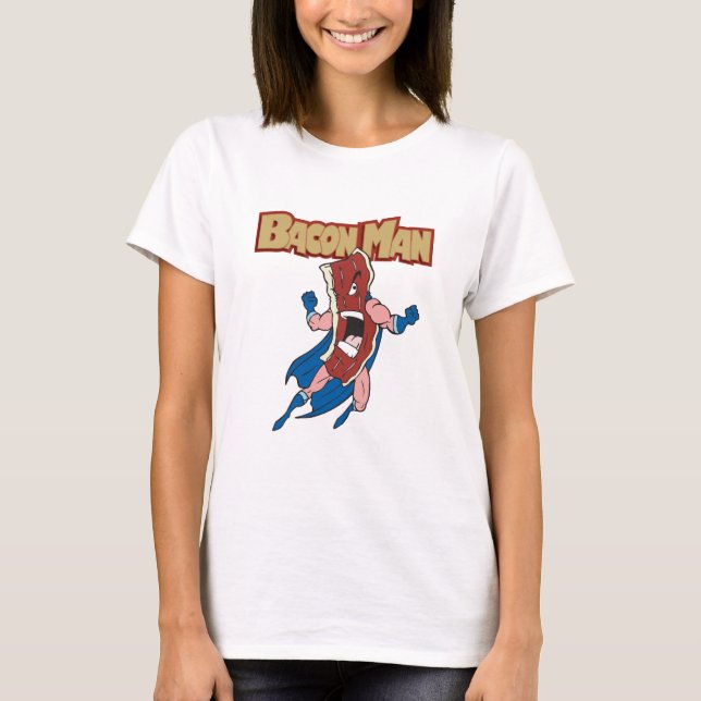 Camiseta Homem do bacon (Frente)