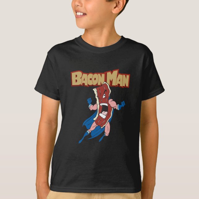 Camiseta Homem do bacon (Frente)